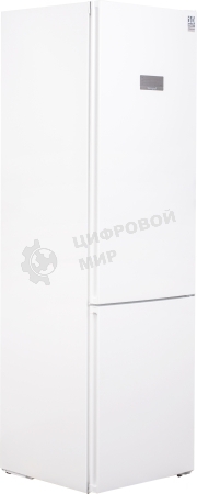 Холодильник Weissgauff CBN2WC2W2 INVERTER белый двухкамерный 280/108л морозилка снизу, No Frost