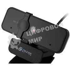 Веб-камера OKLICK OK-C21FH 1920x1080, 30 кадр/с, USB, микрофон (шумоподавление), крепление на мониторе