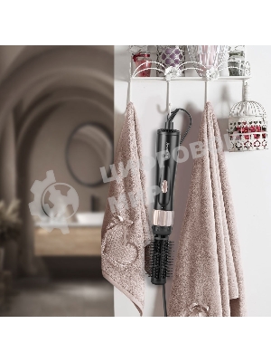 Стайлер Endever Aurora-504 1200 Вт, черный/розовое золото, 3 режима температуры, вращение в двух направлениях, керамическое покрытие