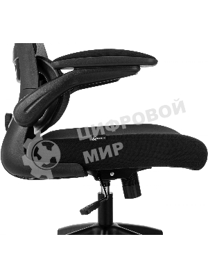 Кресло руководителя Бюрократ Sigma 1 черный сетка/ткань крестов. пластик