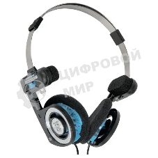 Проводные наушники KOSS Porta Pro Classic черный/голубой, накладные, проводной, складная конструкция
