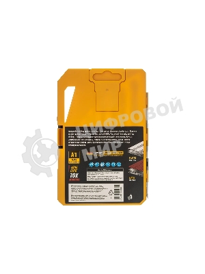 Набор сверл по металлу Denzel 1-10 мм, Р6М5-TiN, Golden Tip, 10 шт 723001