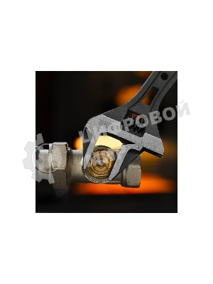 Ключ разводной Denzel 200 мм, CrV, кованый