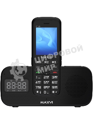 Мобильный телефон Maxvi RT-03 + док-станция, черный