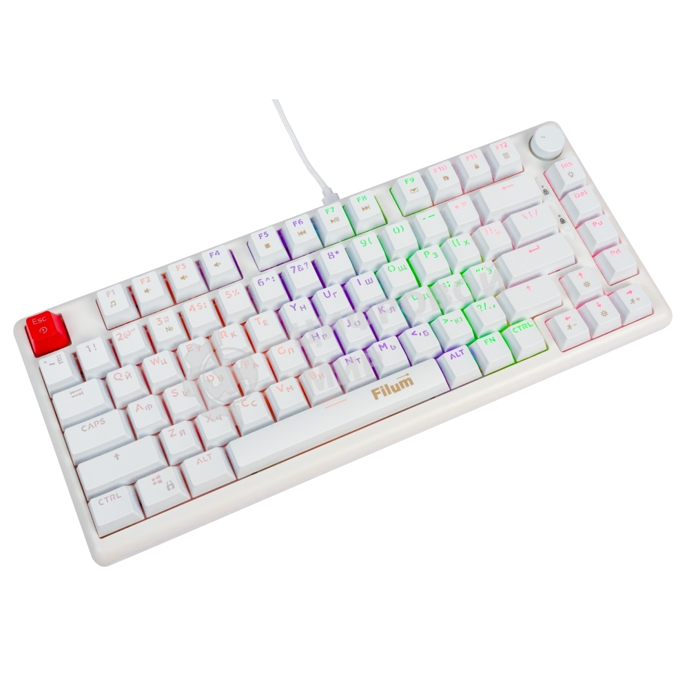 Клавиатура Filum FL-GKBM15 проводная, USB Type-C, белый