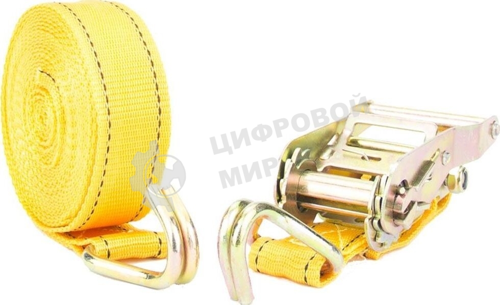 Ремень стяжной NOVA BRIGHT ленточн. 3,8 см х 6 м, в блистере 39370