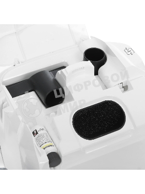 Пылесос Karcher DS 6 Plus белый/черный, 350/650 Вт, уборка влажная/сухая, пылесборник контейнер 2 л
