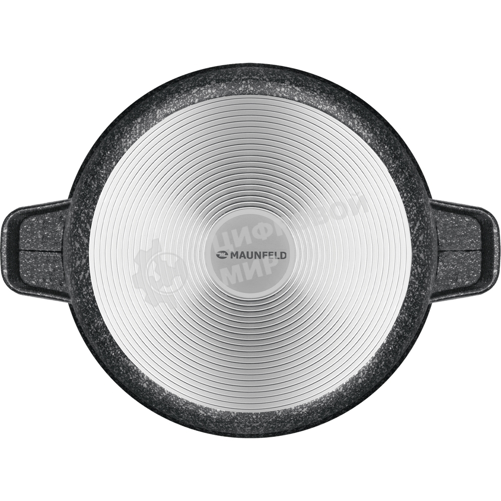 Кастрюля Maunfeld GRETA MF24GRTT01CR из литого алюминия со стеклянной крышкой, 24 см, 4 л