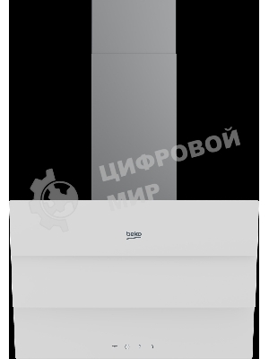 Вытяжка наклонная Beko BHCA69642WH серый, 60 см, 600 куб. м/ч, 69 дБ