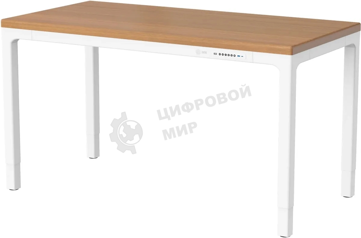 Стол компьютерный Cactus CS-ET-WWD столешница МДФ, белый дуб молочный каркас белый