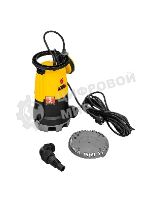 Дренажный насос Denzel DP-450S для чистой и грязной воды, 450 Вт, напор 6 м, 12000 л/ч