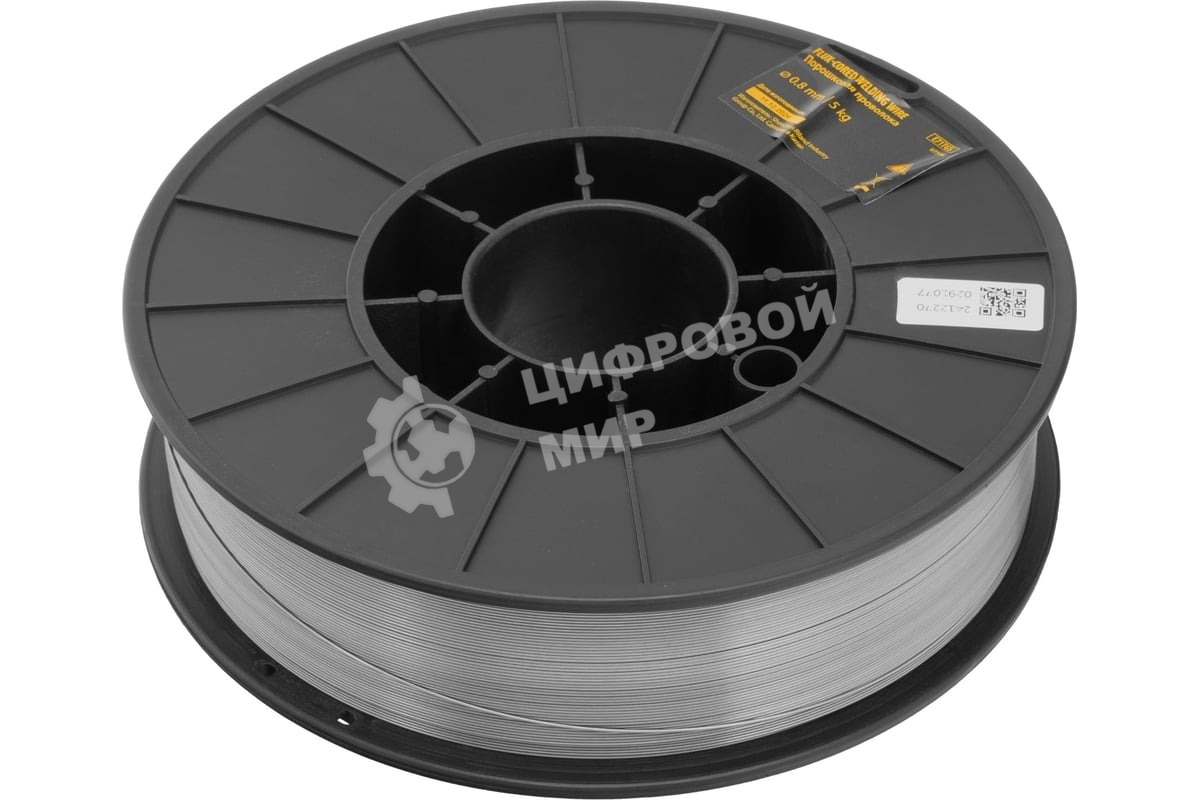 Порошковая проволока Е71TGS, диам. 0,8 мм, 5 кг, диам. катушки D200 Denzel