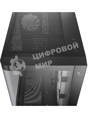 Корпус DeepCool CG530U 4F Black, Midi-Tower, чёрный, 4 x 120 мм