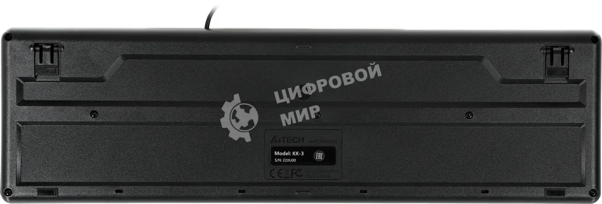 Клавиатура проводная A4Tech KR-3, USB, черный