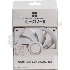 Вентилятор для корпуса Thermalright TL-C12-W белый 4-pin 25.6dB 135gr Ret