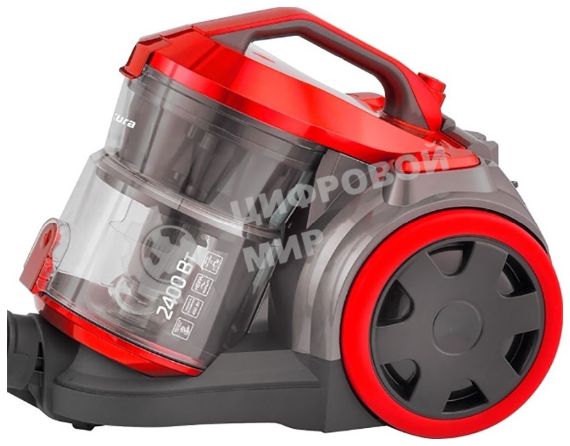 Пылесос Sakura SA-8315R красный/черный, 450/2400 Вт, уборка сухая, пылесборник контейнер 2 л