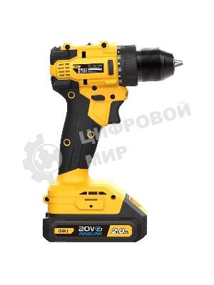 Дрель-шуруповерт Deli DC120, 20 В, 2 Ач, 45 Нм, бесщеточный