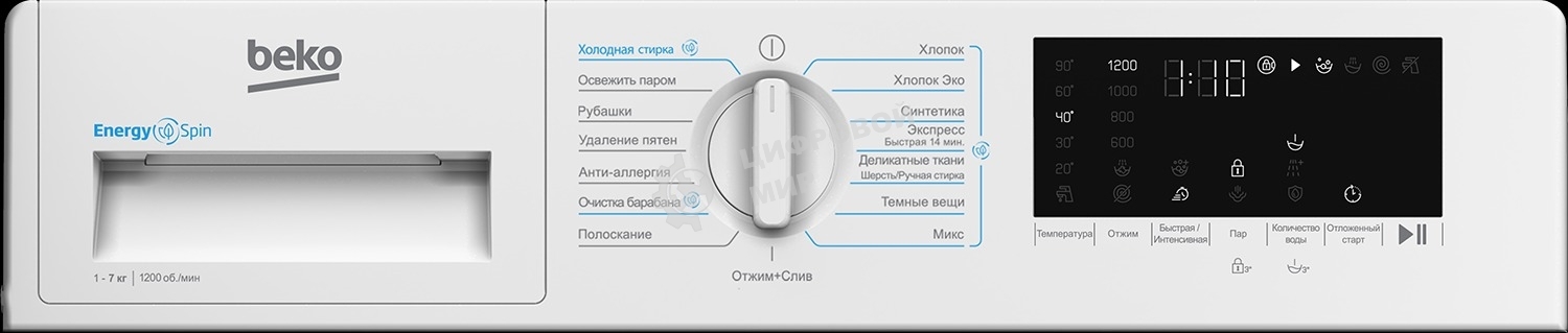 Встраиваемая стиральная машина Beko BI3WBT8721 W