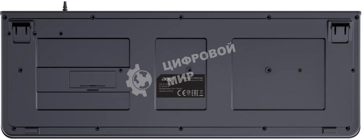 Комплект клавиатура+мышь Acer OCC400 проводной, USB, 2000 DPI, черный