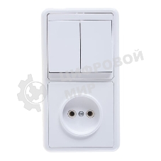 Блок Кунцево Бэлла БКВР-038 (2-кл. выкл. + розетка) 5827