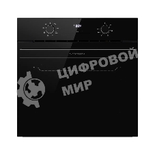 Духовой шкаф Kuppersberg HO 608 BB Glass, High-Tech, 78 л, цвет черный, цвет фурнитуры черный, поворотное управление, дисплей, таймер, 8 режимов, макс. температура 310 градусов, телескопические направляющие (на 1 уровень)