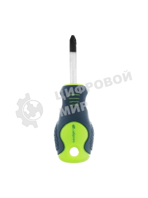 Отвертка Сибртех PH2 х 38 мм, CrV, двухкомпонентная рукоятка