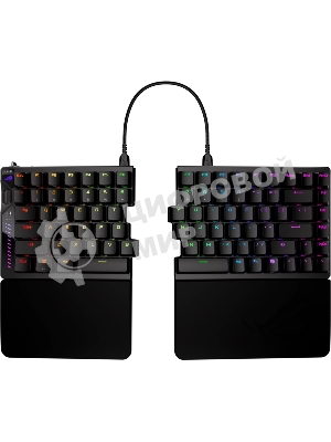 Клавиатура ASUS ROG Falcata Black гибридная, USB Type-A, Bluetooth, радиоканал, чёрный