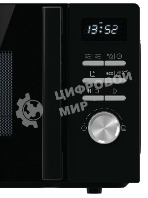 Микроволновая печь Gorenje MO20A4BH черный, 20 л, 800 Вт, переключатели - кнопки, поворотный механизм