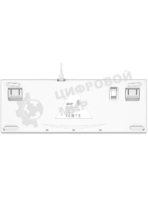 Клавиатура беспроводная Acer OKR302 (ZL.KBDEE.016), USB, Bluetooth/Радиоканал, белый