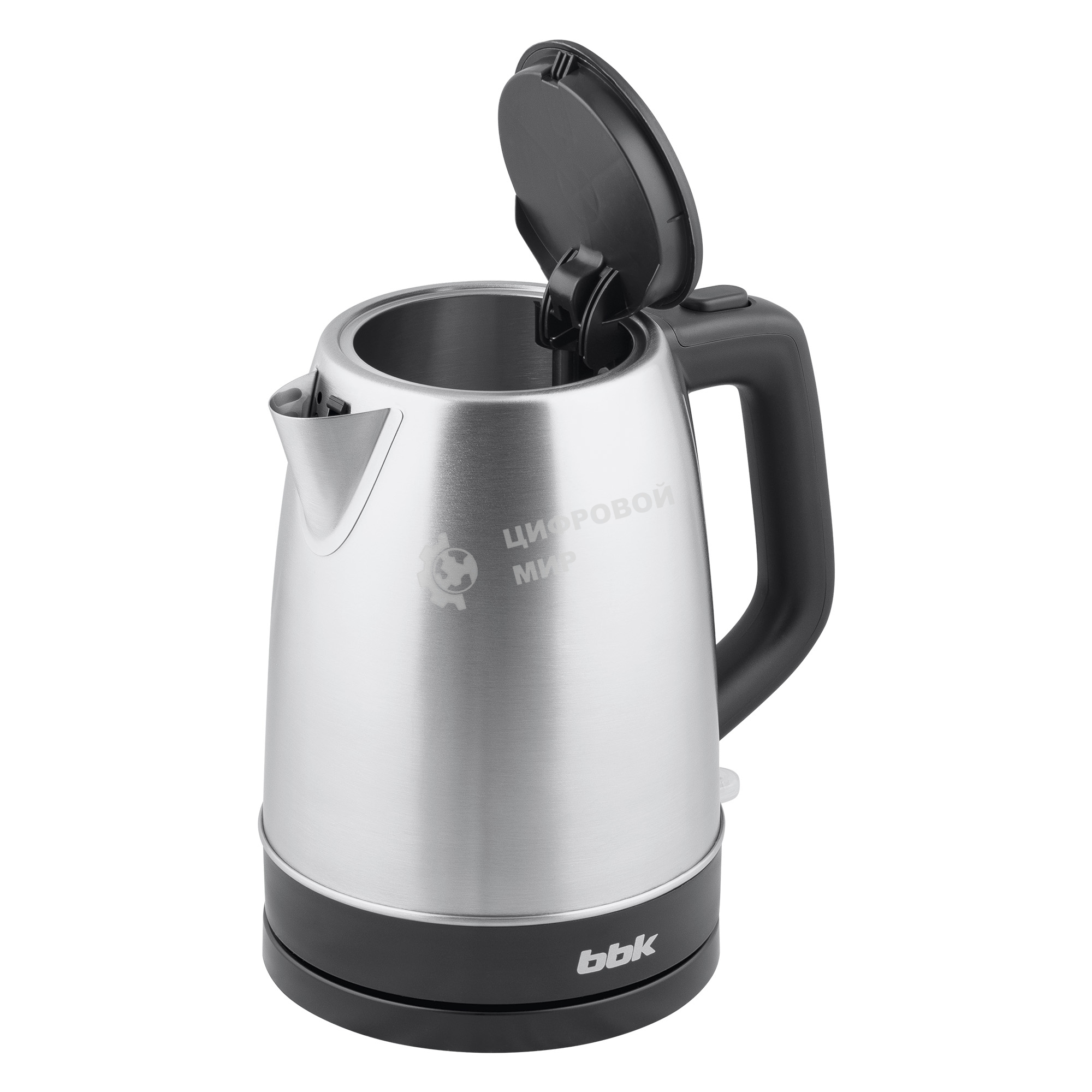Чайник электрический BBK EK1765S черный/нержавеющая сталь, 1.7 л, 1850-2200 Вт