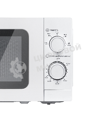 Микроволновая печь BBK 20MWS-786M/W белый, 20 л, 700 Вт, переключатели - поворотный механизм