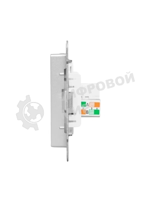 Механизм розетки RJ45 (cat5) EKF UP1-SOA-RJ45-5 алюминий Эпика