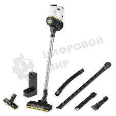 Пылесос вертикальный/ручной Karcher VC 6 Cordless ourFamily Car черный/белый, питание от аккумулятора, 250 Вт, уборка сухая, пылесборник 0.8 л, работа от АКБ max 50 мин