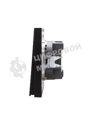 Выключатель Kranz STRONG 2 кл с подсветкой 10А с/у антрацит