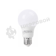 Лампа светодиодная Ресанта LL-R-A65-15W-230-3K-E27 груша, 15 Вт, тепл., Е27