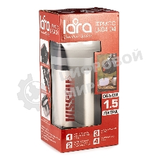 Термос Lara LR04-04 1,5 л, нержавеющая сталь AISI 201