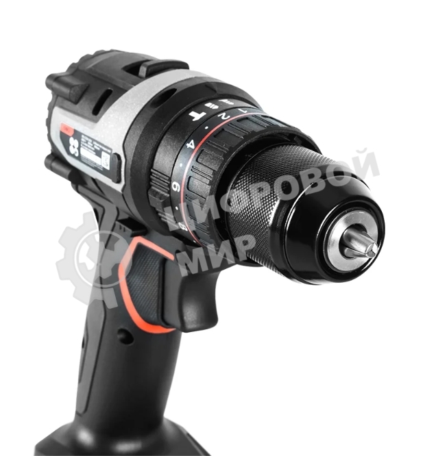 Дрель-шуруповерт Deli DE-CZ20-1, Аккумуляторная, 20В, Без АКБ и ЗУ, Ударная