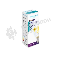 Светодиодная лампа Ambrella light 202126 Filament LED C35 6W E14 6400K (50W) 220-240V