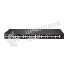 Коммутатор HPE Aruba 6100 48G 4SFP+, 48×1 Гбит/с + 4×10 Гбит/с SFP+, управляемый