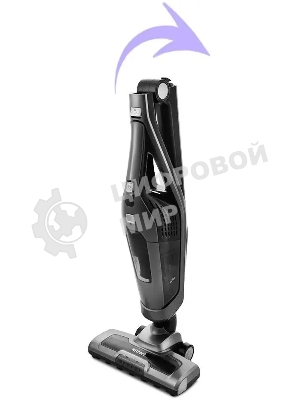 Пылесос вертикальный Kitfort KT-594 черный/серый, питание от аккумулятора, 45 Вт, уборка сухая/влажная, пылесборник 0,6 л