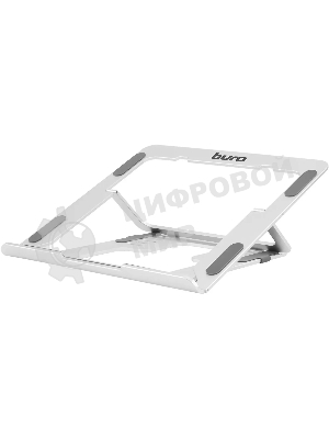 Подставка для ноутбука Buro BU-LS120 238x17x215мм 450г алюминий серебристый