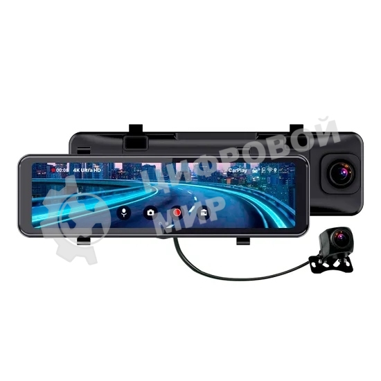 Видеорегистратор TrendVision CarPlay Mirror, 3840x2160, 11