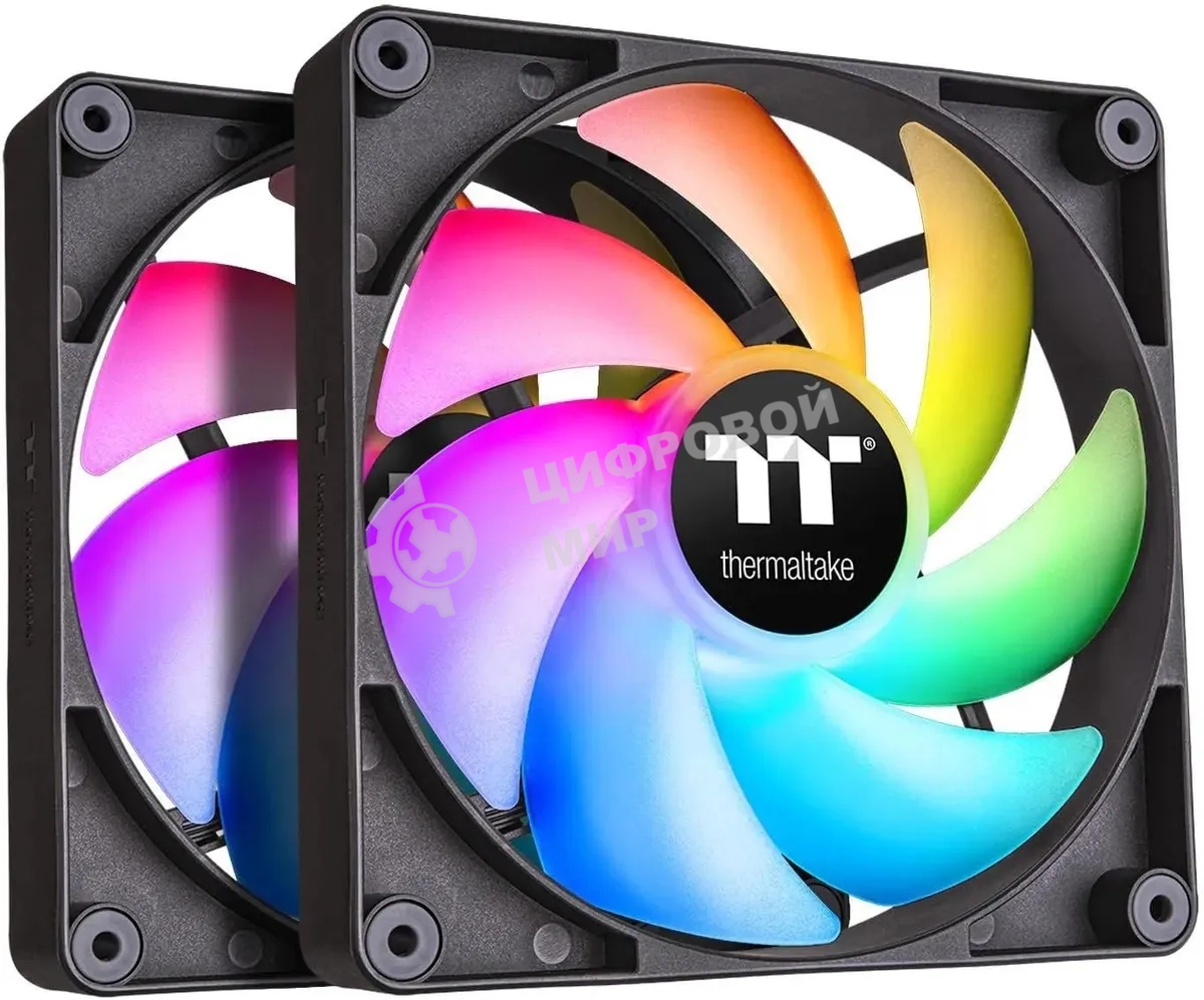 Вентилятор для корпуса Thermaltake CT140 ARGb 140x140x25мм черный 4-pin 30.5dB Ret (CL-F150-PL14SW-A)