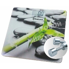 Весы напольные Sakura SA-5072S 180 кг элек бамбук