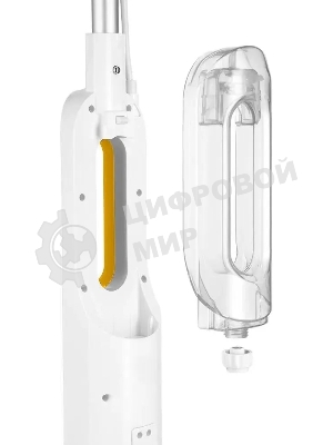 Швабра паровая Kitfort КТ-1048-1 белый/желтый