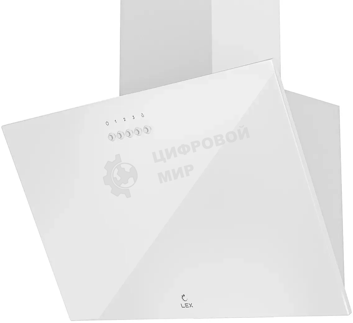Вытяжка каминная LEX Moza 450 белая, 44.5 см, 590 куб. м/ч, 46 дБ