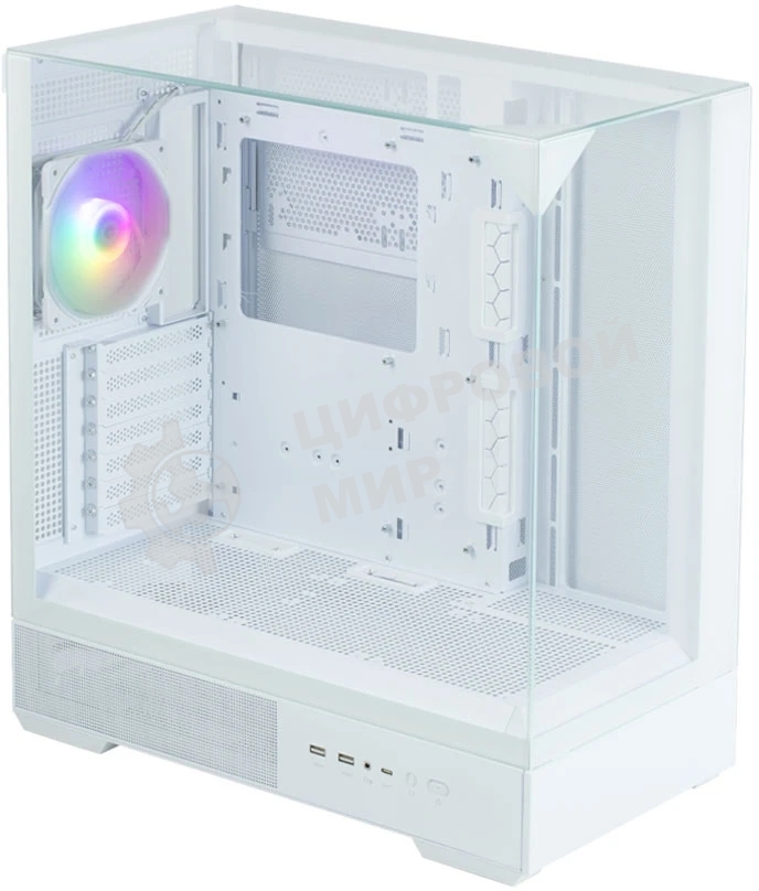 Компьютерный корпус ZALMAN P40 Prism, ATX, белый, WINDOW, 2x3.5