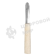 Овощечистка LARA LR07-35 с зазубренным, вертикальным лезвием, нерж. сталь, волокно рисового дерева