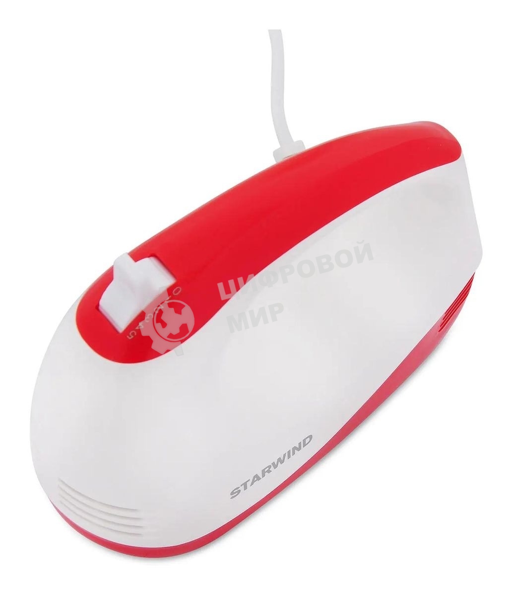 Миксер ручной Starwind SHM-251 250 Вт, белый/коралловый