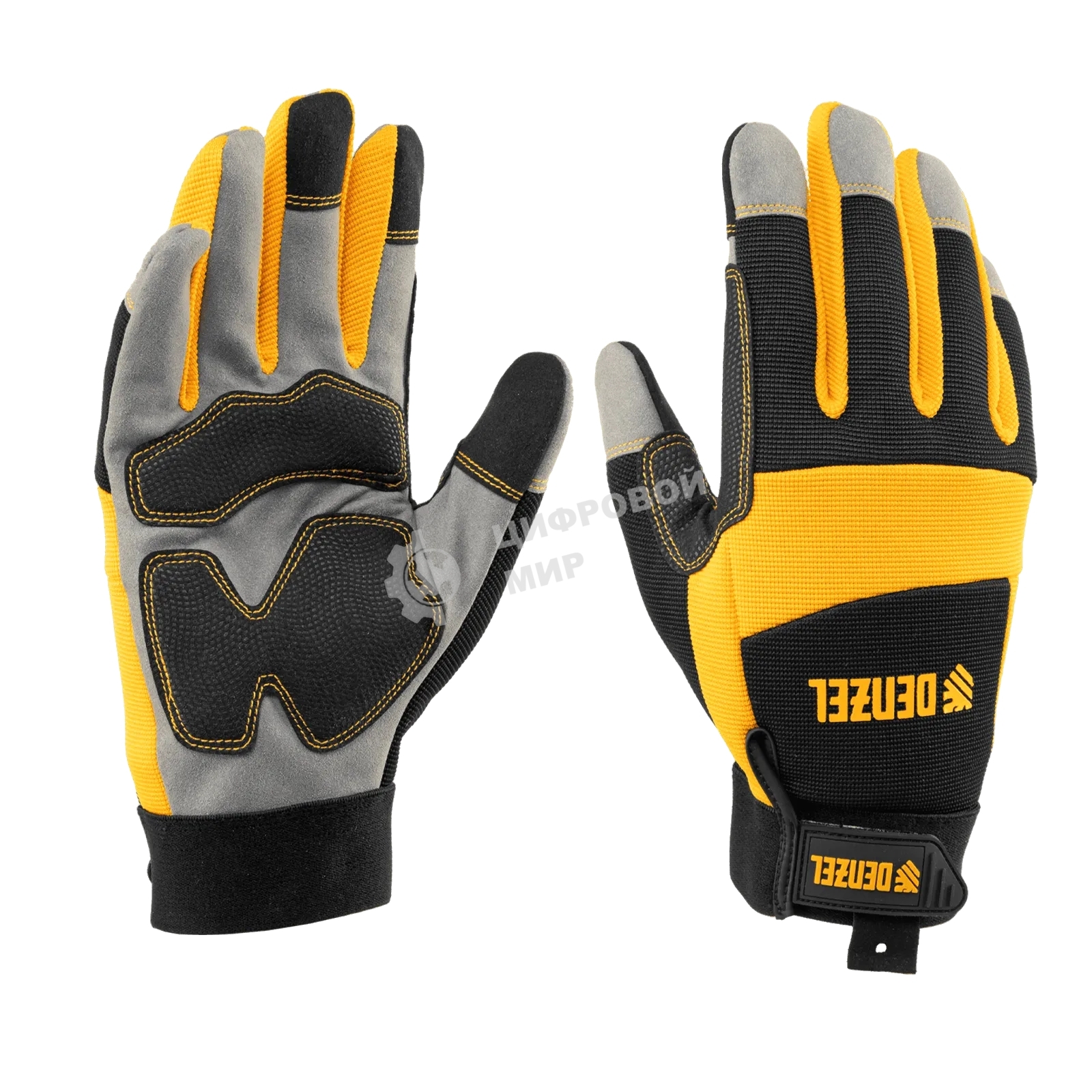 Перчатки универсальные Denzel усиленные, размер 9